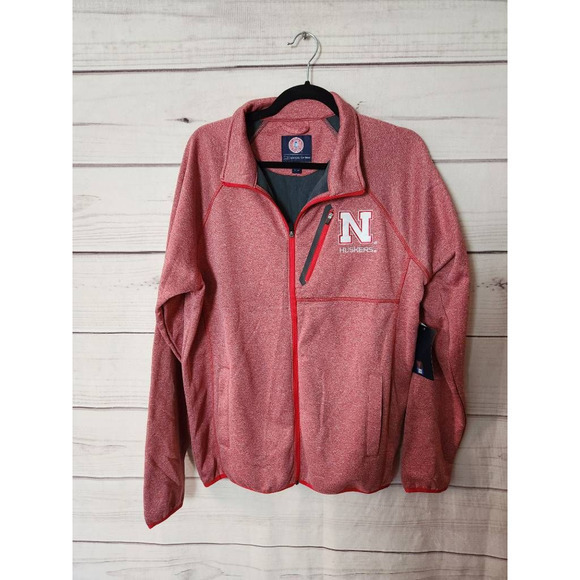 Nebraska Cornhuskers GIII Sports Mens Full‎ Zip Jacket Red Long Sleeves … - Picture 1 of 7
